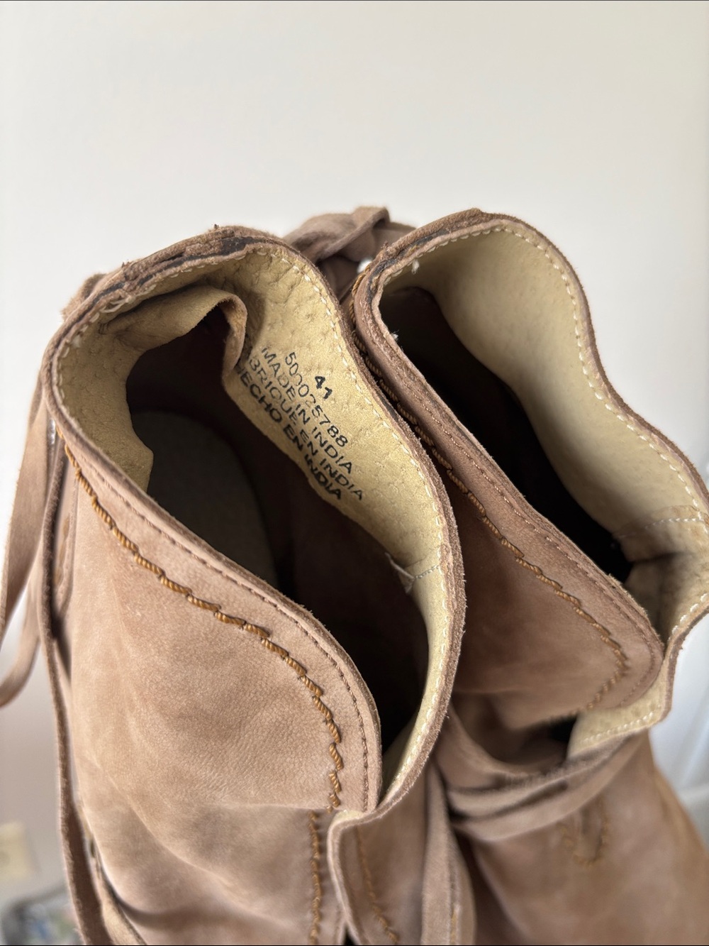 Free People Womens Wrap Around Heel Boot Leather Closed Toe Taupe Size EU 41 EUC - Picture 5 of 10